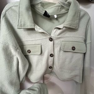 Long sleeve cropped sweater